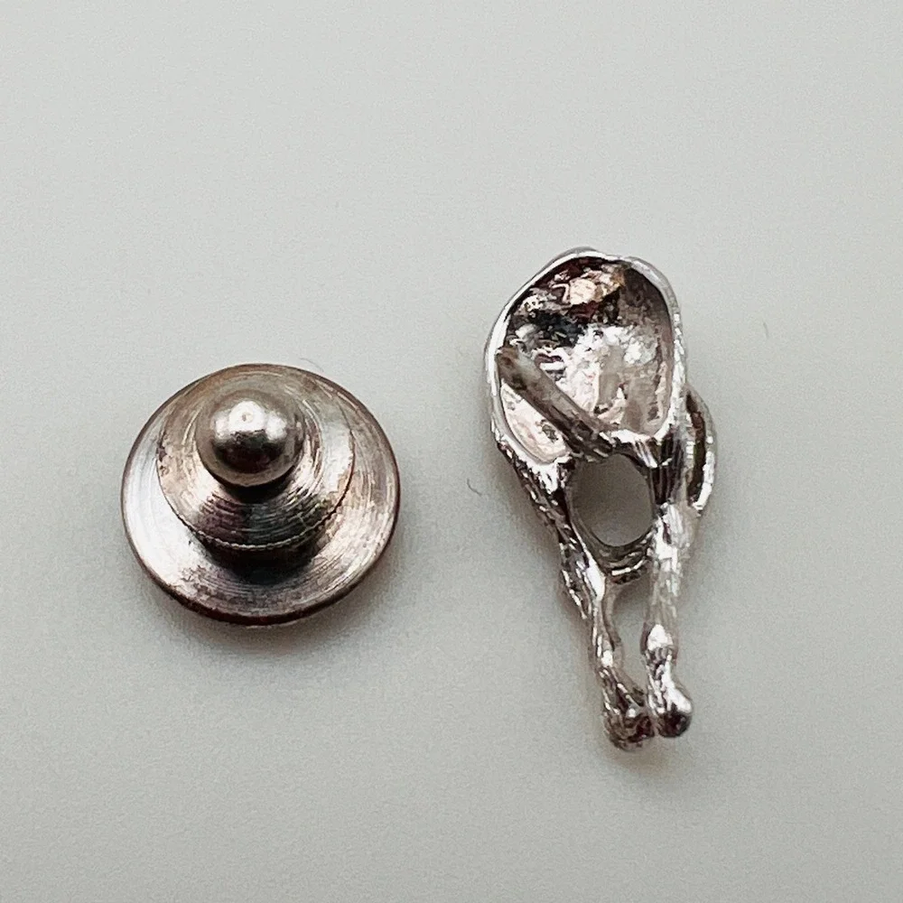 Horse Rear End Tie Tack Equestrian Novelty Figural Western Silver Tone Pin